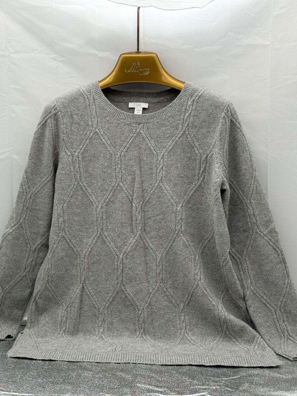 J. Jill Grey Knit Sweater